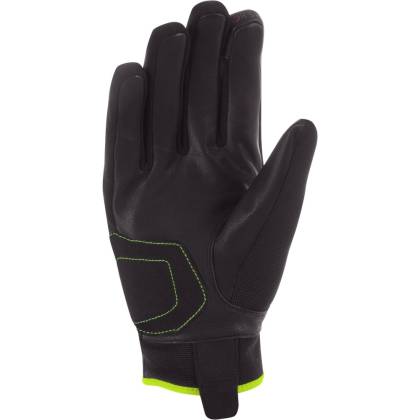 Mănuși Moto din Textil BERING BORNEO EVO · Negru / Galben-Fluo  - 1