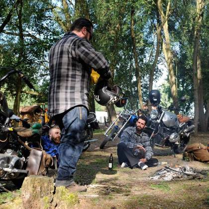 Cămașă Moto cu Protecții TRILOBITE 1971 TIMBER 2.0 · Gri / Negru  - 4