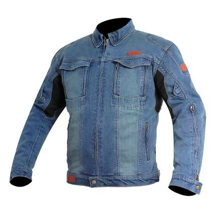 Geacă Moto din Denim TRILOBITE PARADO TECH-AIR · Albastru  - 0