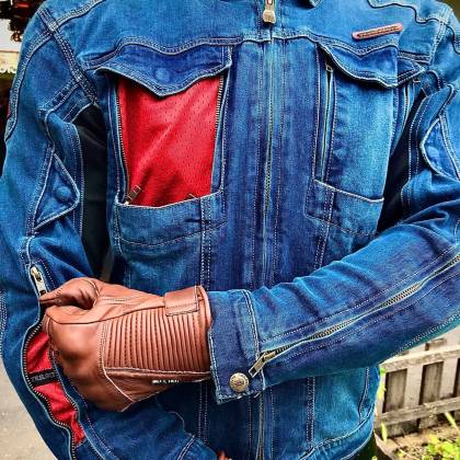 Geacă Moto din Denim TRILOBITE PARADO TECH-AIR · Albastru  - 3