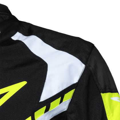 Geacă Moto de Vară din Textil SPEED UP PACE · Negru / Verde-Fluo  - 9