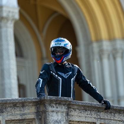 Geacă Moto de Vară din Textil SPEED UP PACE · Negru / Gri  - 1