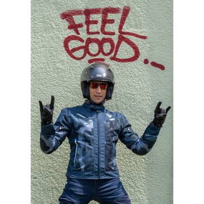 Geacă Moto de Vară din Textil SIXGEAR AIRFORCE · Albastru  - 2