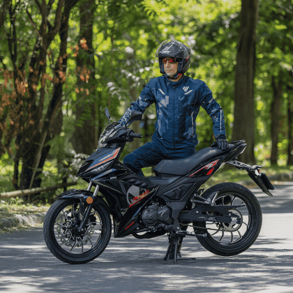Geacă Moto de Vară din Textil SIXGEAR AIRFORCE · Albastru  - 1