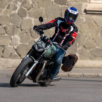 Geacă Moto de Vară din Textil SPEED UP PACE · Negru / Roșu  - 3