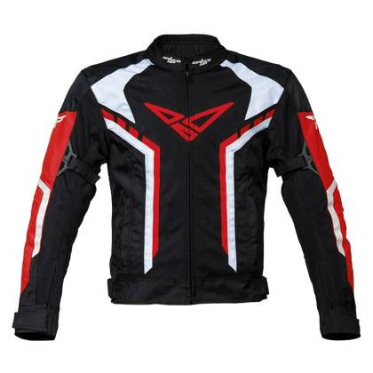 Geacă Moto de Vară din Textil SPEED UP PACE · Negru / Roșu  - 0