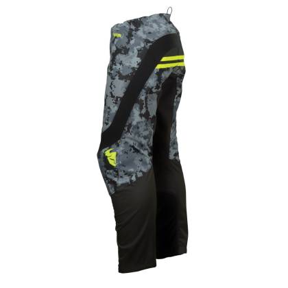 Pantaloni Enduro - Cross THOR SECTOR DIGI CAMO 2024 · Negru / Gri / Verde-Fluo  - 1