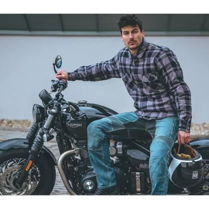 Blugi Moto Regular Fit cu Kevlar TRILOBITE PARADO · Albastru  - 7