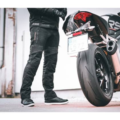 Blugi Moto Scurți cu Kevlar TRILOBITE PARADO · Negru  - 7