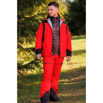 Pantaloni Outdoor / Schi STRINDBERG 2140/3 3S, Dermizax · Roșu  - 4