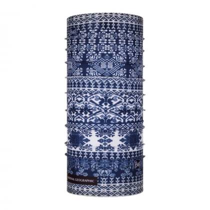 Bandană tubulară multifunctională BUFF ORIGINAL ECOSTRETCH NATIONAL GEOGRAPHIC KURZEME DARK NAVY 