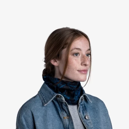 Bandană tubulară multifunctională BUFF ORIGINAL ECOSTRETCH AB5TR BLUE · Albastru / Negru  - 6