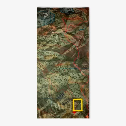 Bandană tubulară multifunctională BUFF ORIGINAL ECOSTRETCH  NATIONAL GEOGRAPHIC ANAWHATA KHAKI · Kaki / Verde / Maro  - 1