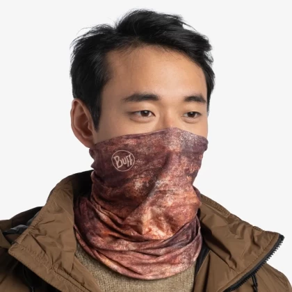 Bandană tubulară multifunctională BUFF ORIGINAL ECOSTRETCH BRAZ3 RUSTY · Maro / Portocaliu  - 3