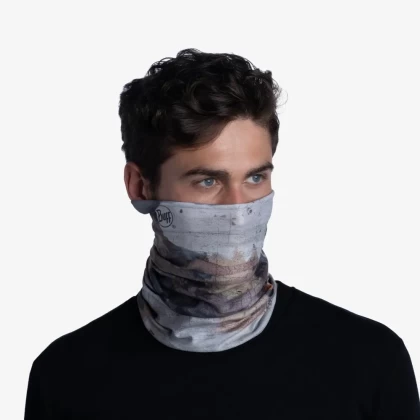 Bandană tubulară multifunctională BUFF ORIGINAL ECOSTRETCH DASH MULTI · Gri  / Maro  - 7