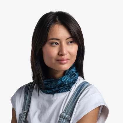 Bandană tubulară multifunctională BUFF ORIGINAL ECOSTRETCH HALCYON TURQUOISE · Albastru  - 4