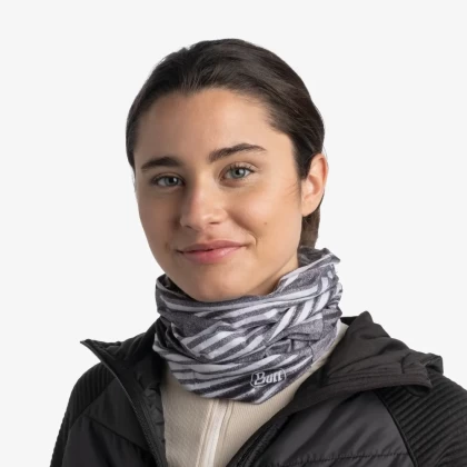 Bandană tubulară multifunctională BUFF ORIGINAL ECOSTRETCH MEITHER GREY · Gri  / Alb  - 6