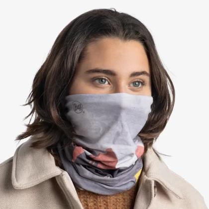 Bandană tubulară multifunctională BUFF ORIGINAL ECOSTRETCH NATIONAL GEOGRAPHIC SHANN MULTI · Gri / Portocaliu  - 1