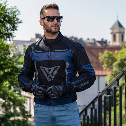 Geacă Moto de Vară din Textil SIXGEAR COOLER · Negru / Galben-Fluo  - 1