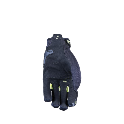 Mănuși Moto din Piele & Textil FIVE RS3 EVO · Negru / Galben-Fluo  - 1