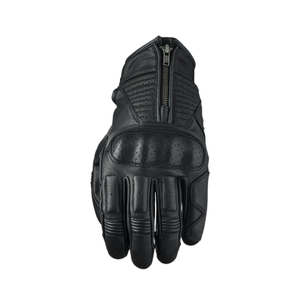 Mănuși Moto din Piele FIVE KANSAS · Negru  - 0