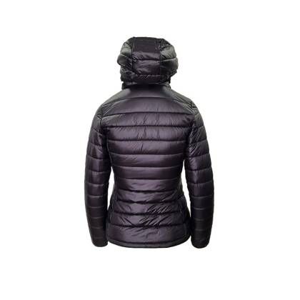 Geacă Puf Damă cu Pene de Gâscă STRINDBERG 5146/3  · Negru / Roșu  - 1