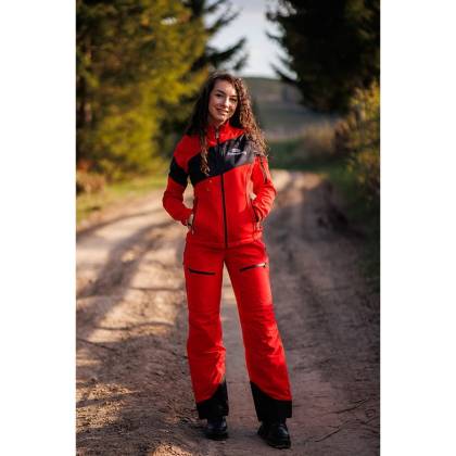 Bluză Trening Damă STRINDBERG MIDLAYER PRO THERMAL 5166/3 · Negru / Galben  - 4