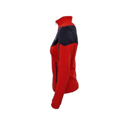 Bluză Trening Damă STRINDBERG MIDLAYER PRO THERMAL 5166/3 · Roșu / Negru  - 2
