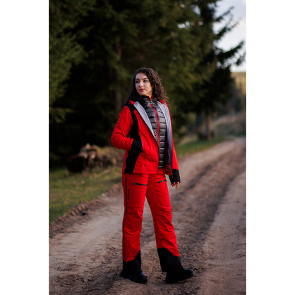 Geacă Outdoor / Schi Damă STRINDBERG 5131/3 3S DERMIZAX · Roșu / Negru  - 4