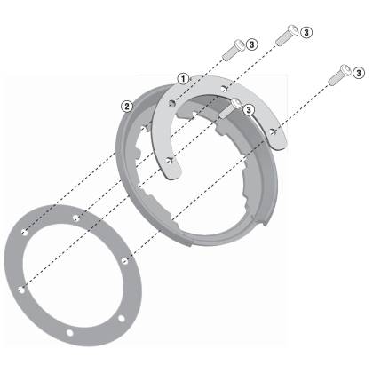 Suport Prindere Geantă pentru Rezervor Moto GIVI BF17