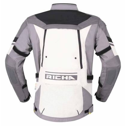Geacă Moto din Textil RICHA INFINITY 2 ADVENTURE · Gri / Alb / Negru  - 1