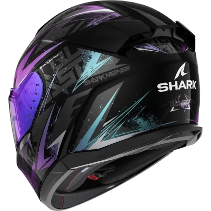 Cască Moto Integrală SHARK D-SKWAL 3 BLAST-R · Negru / Albastru / Mov  - 1