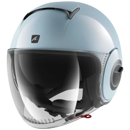 Cască Moto Damă Open Face SHARK NANO BLANK · Albastru  - 0