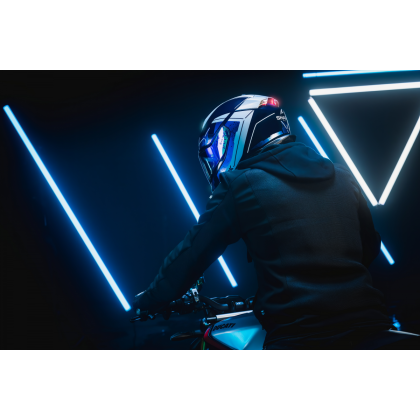 Cască Moto Integrală SHARK SKWAL i3 BLANK SP cu Lumini de Frână · Negru  - 6