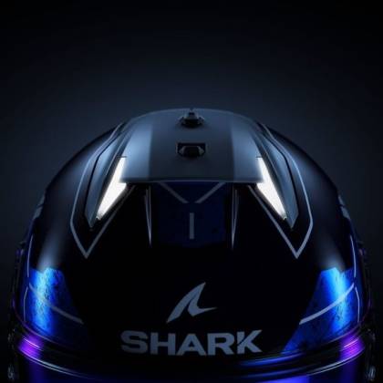 Cască Moto Integrală SHARK SKWAL i3 BLANK SP cu Lumini de Frână · Negru  - 4