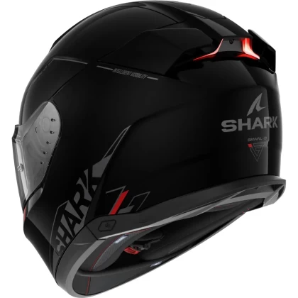 Cască Moto Integrală SHARK SKWAL i3 BLANK SP cu Lumini de Frână · Negru  - 1