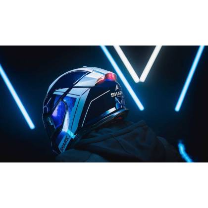 Cască Moto Integrală SHARK SKWAL i3 BLANK SP cu Lumini de Frână · Negru Mat  - 6