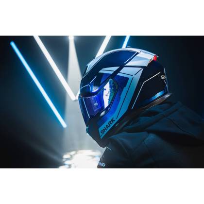 Cască Moto Integrală SHARK SKWAL i3 BLANK SP cu Lumini de Frână · Negru Mat  - 7