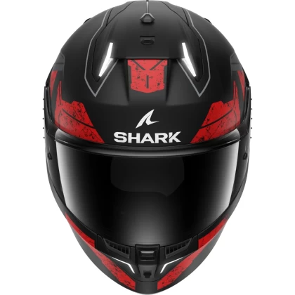 Cască Moto Integrală SHARK SKWAL i3 RHAD cu Lumini de Frână · Negru Mat / Roșu  - 1
