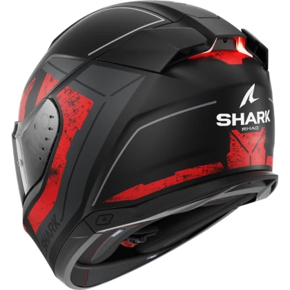 Cască Moto Integrală SHARK SKWAL i3 RHAD cu Lumini de Frână · Negru Mat / Roșu  - 2