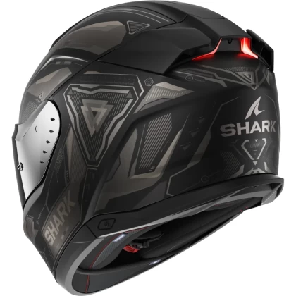 Cască Moto Integrală SHARK SKWAL i3 LINIK cu Lumini de Frână · Negru Mat / Gri  - 2