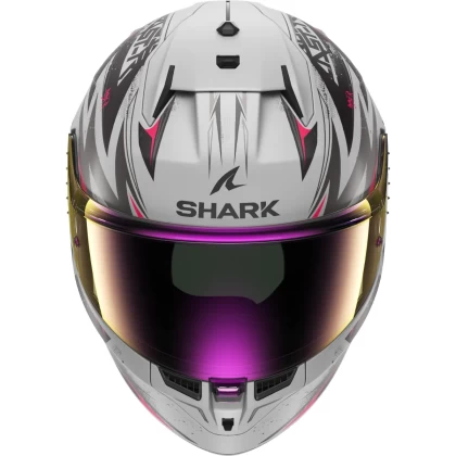 Cască Moto Integrală SHARK D-SKWAL 3 BLAST-R · Gri Mat / Roșu / Negru  - 2