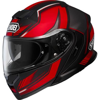 Cască Moto Flip-Up SHOEI NEOTEC 3 Grasp TC-1 · Negru / Roșu  - 0