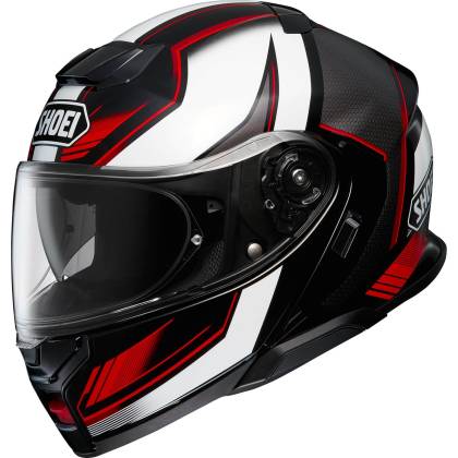 Cască Moto Flip-Up SHOEI NEOTEC 3 Grasp TC-5 · Negru / Alb / Roșu  - 0