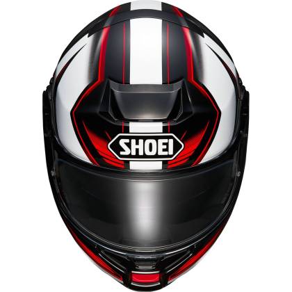 Cască Moto Flip-Up SHOEI NEOTEC 3 Grasp TC-5 · Negru / Alb / Roșu  - 1
