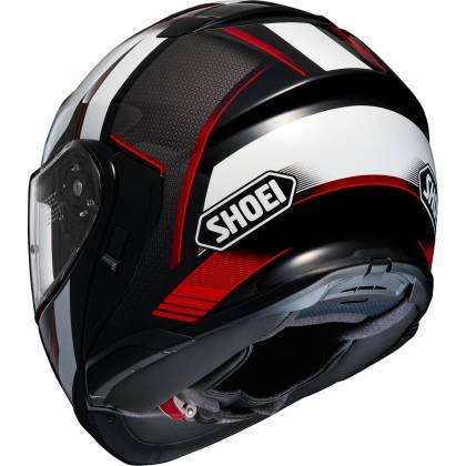 Cască Moto Flip-Up SHOEI NEOTEC 3 Grasp TC-5 · Negru / Alb / Roșu  - 2