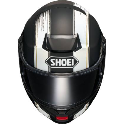 Cască Moto Flip-Up SHOEI NEOTEC 3 Satori TC-5 · Negru / Alb / Maro  - 1
