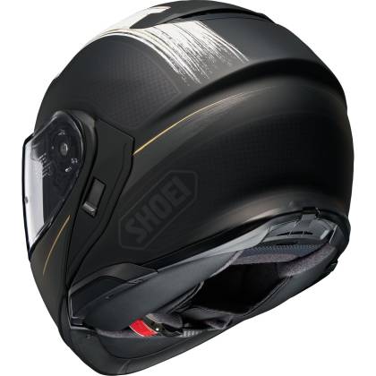 Cască Moto Flip-Up SHOEI NEOTEC 3 Satori TC-5 · Negru / Alb / Maro  - 2