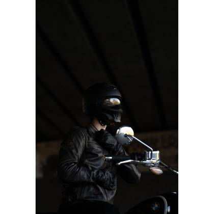 Geacă Moto din Piele RICHA NORMANDIE Mărimi Extra · Negru  - 3