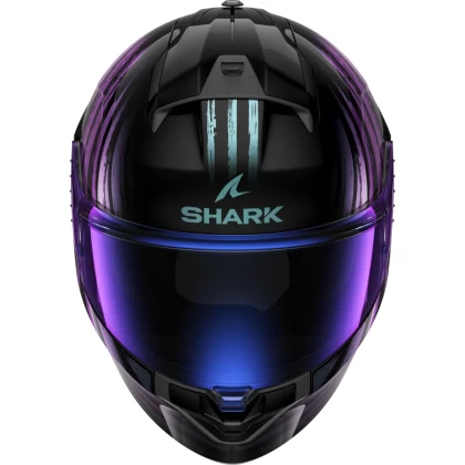 Cască Moto Integrală SHARK RIDILL 2 ASSYA · Negru / Albastru / Mov  - 2